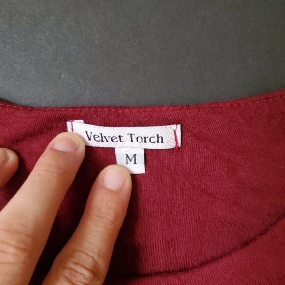 Velvet
Torch Red Tight Fitting Dress - Picture 2 of 10